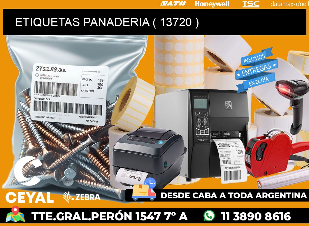 ETIQUETAS PANADERIA ( 13720 )