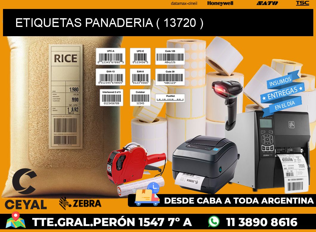 ETIQUETAS PANADERIA ( 13720 )