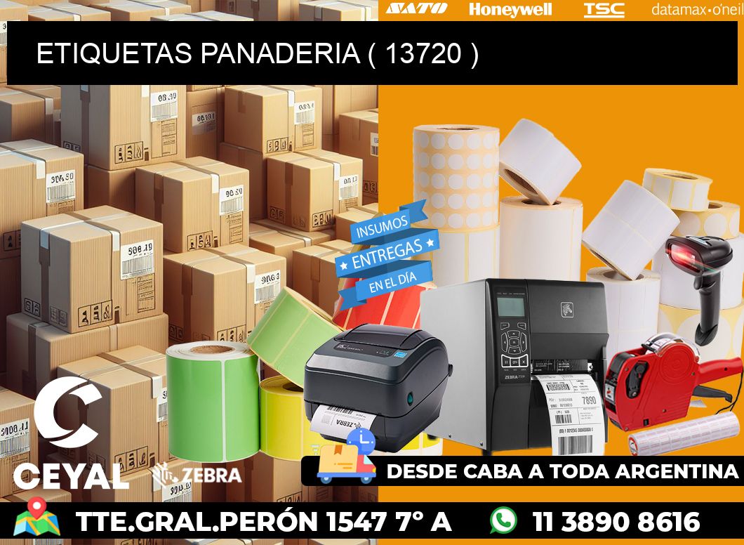 ETIQUETAS PANADERIA ( 13720 )