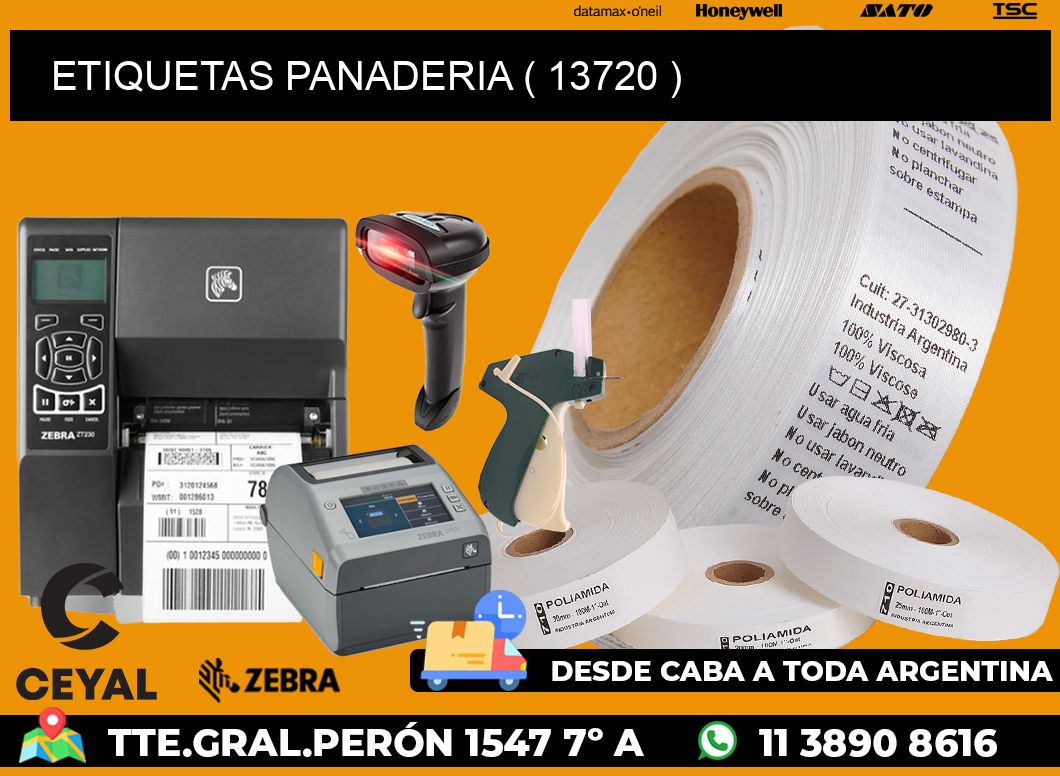 ETIQUETAS PANADERIA ( 13720 )