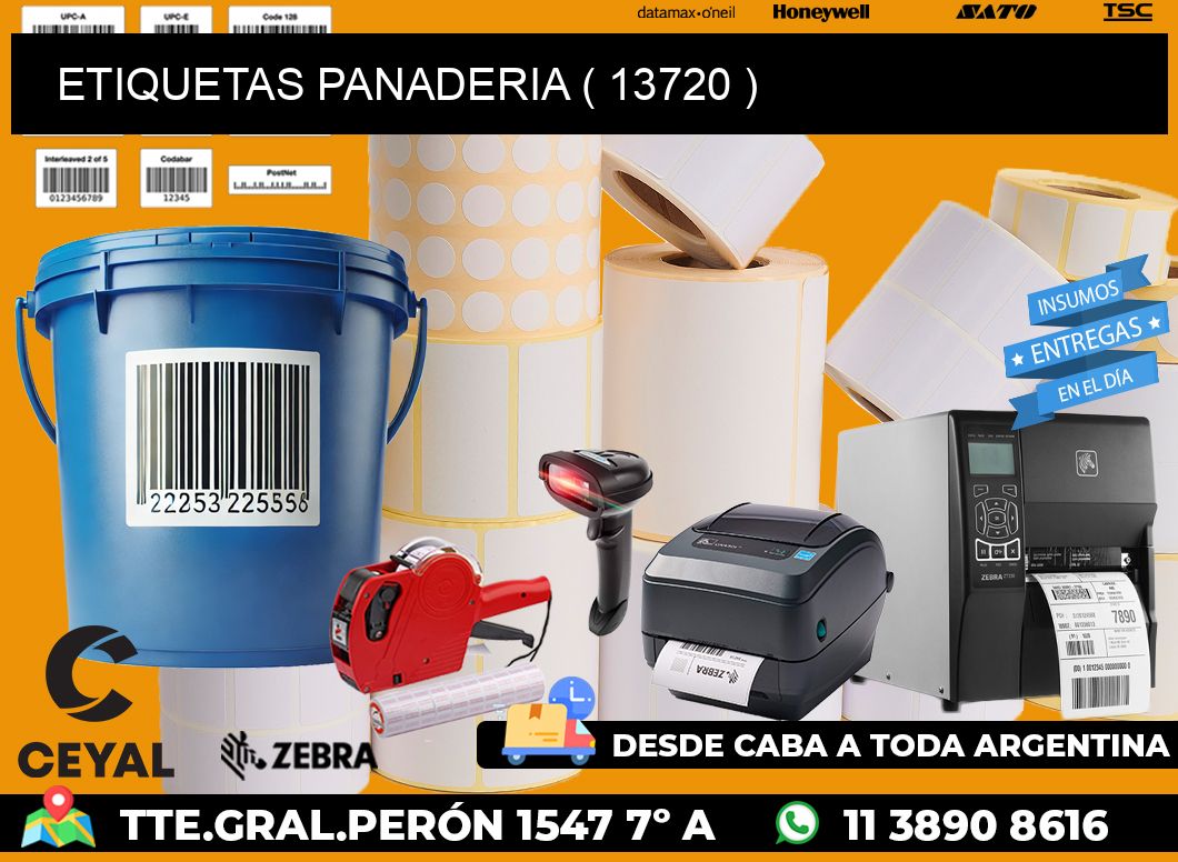ETIQUETAS PANADERIA ( 13720 )
