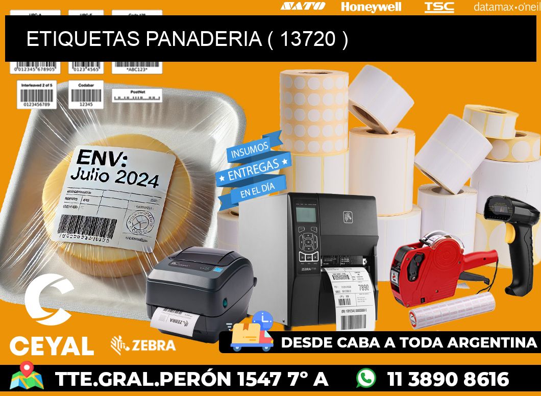 ETIQUETAS PANADERIA ( 13720 )
