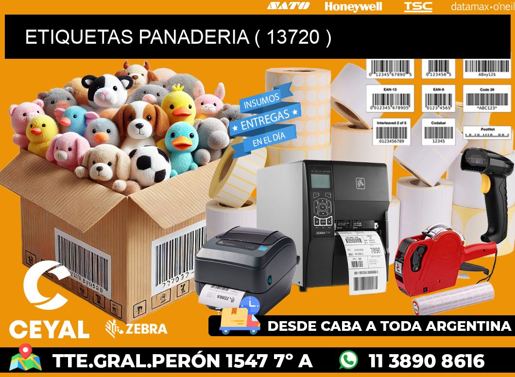 ETIQUETAS PANADERIA ( 13720 )
