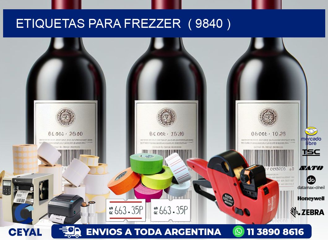 ETIQUETAS PARA FREZZER  ( 9840 )