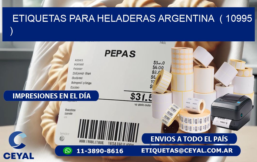 ETIQUETAS PARA HELADERAS ARGENTINA  ( 10995 )