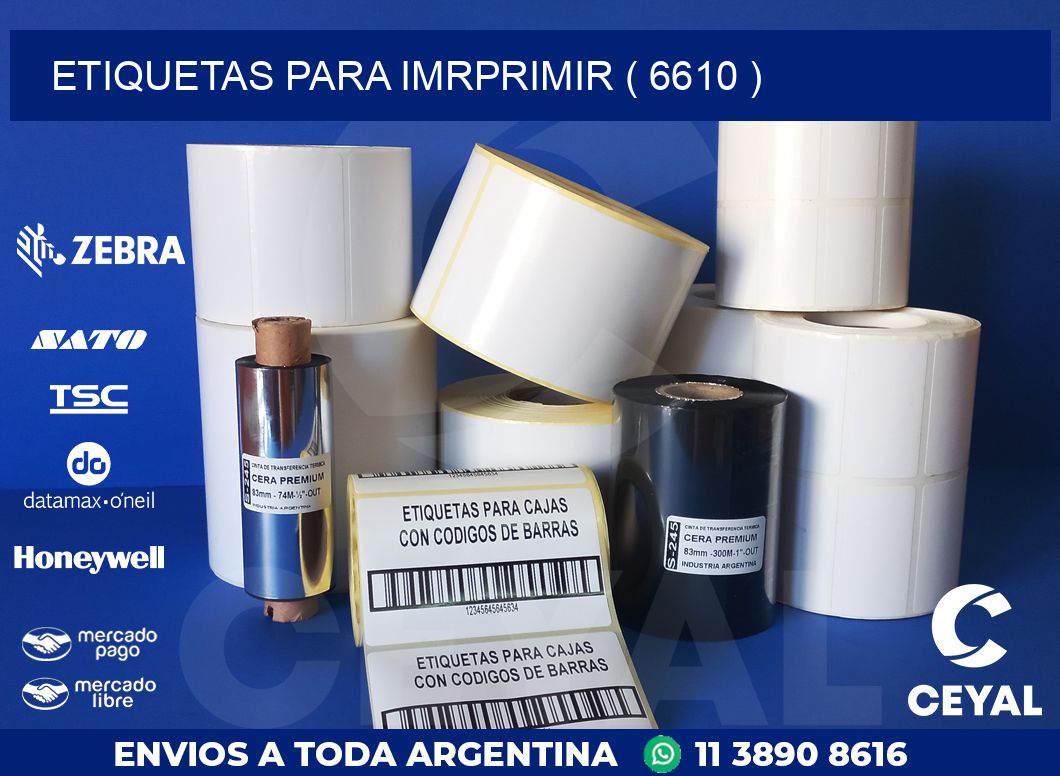 ETIQUETAS PARA IMRPRIMIR ( 6610 )