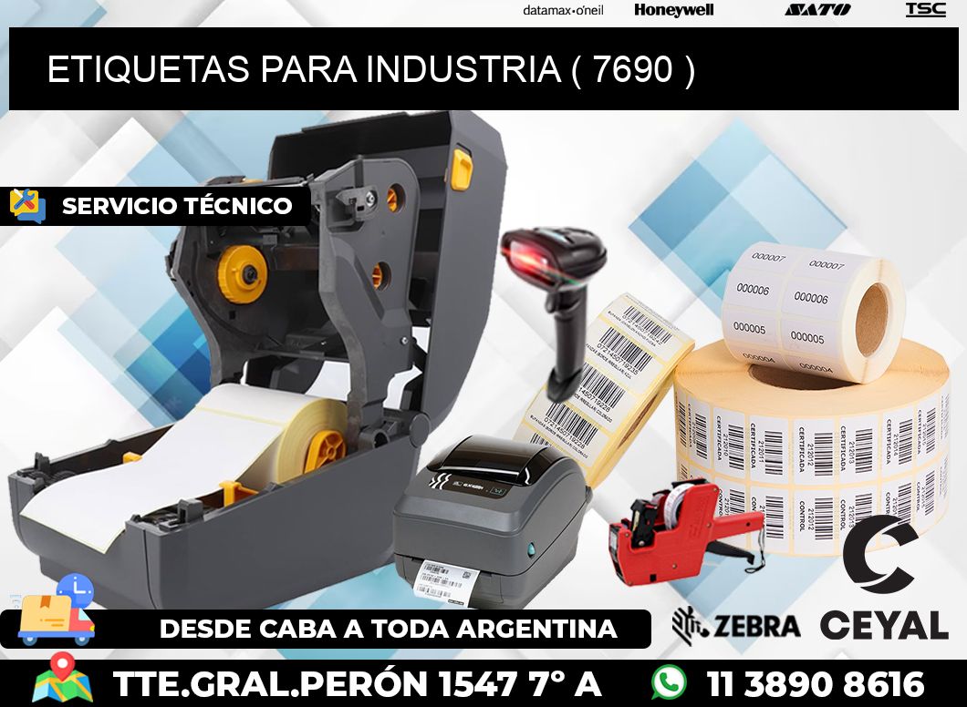 ETIQUETAS PARA INDUSTRIA ( 7690 )