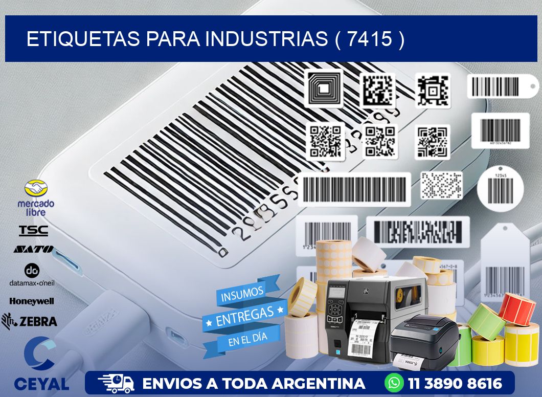 ETIQUETAS PARA INDUSTRIAS ( 7415 )