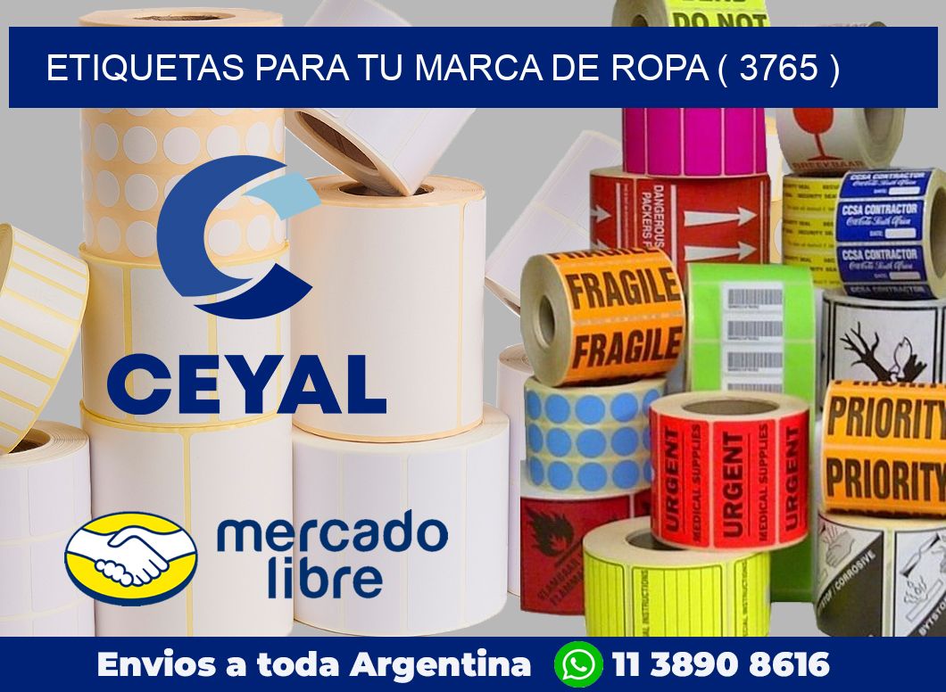ETIQUETAS PARA TU MARCA DE ROPA ( 3765 )