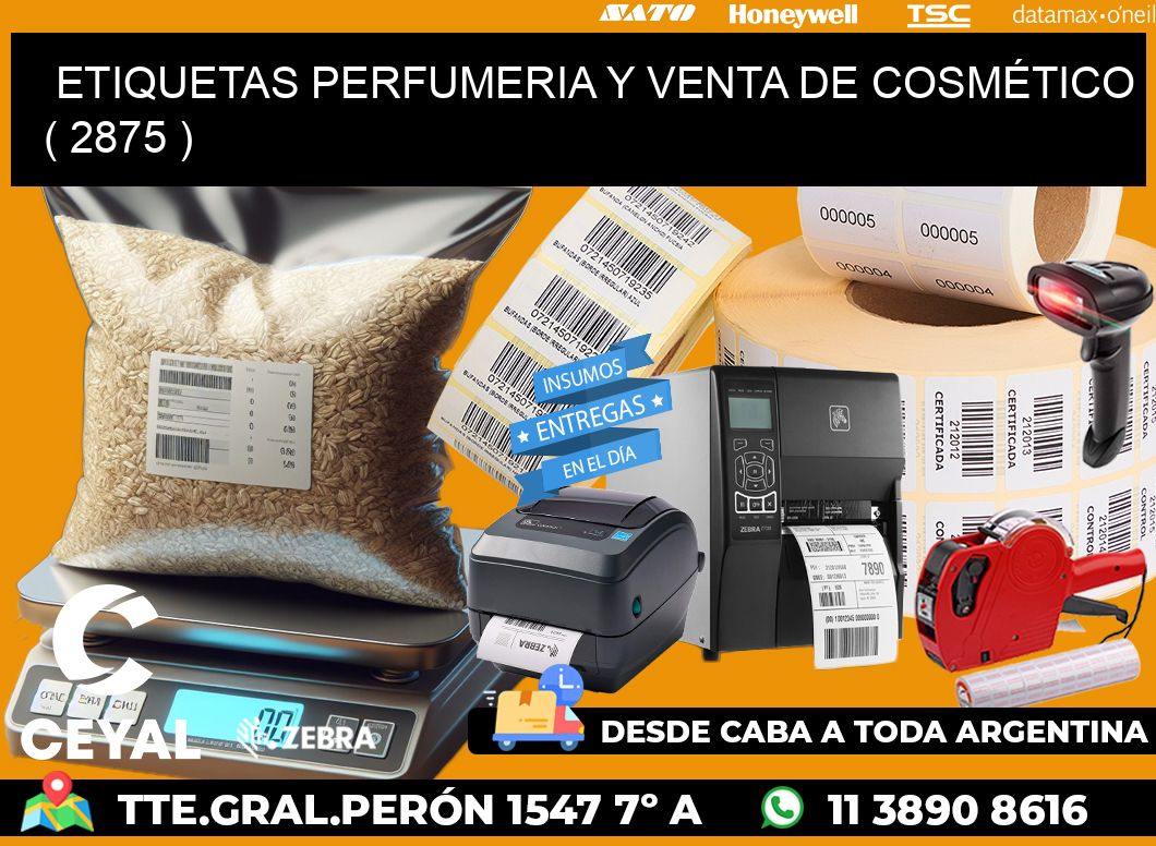 ETIQUETAS PERFUMERIA Y VENTA DE COSMÉTICO ( 2875 )