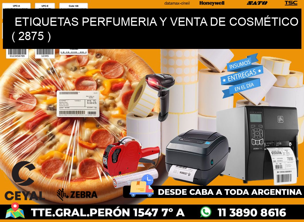 ETIQUETAS PERFUMERIA Y VENTA DE COSMÉTICO ( 2875 )