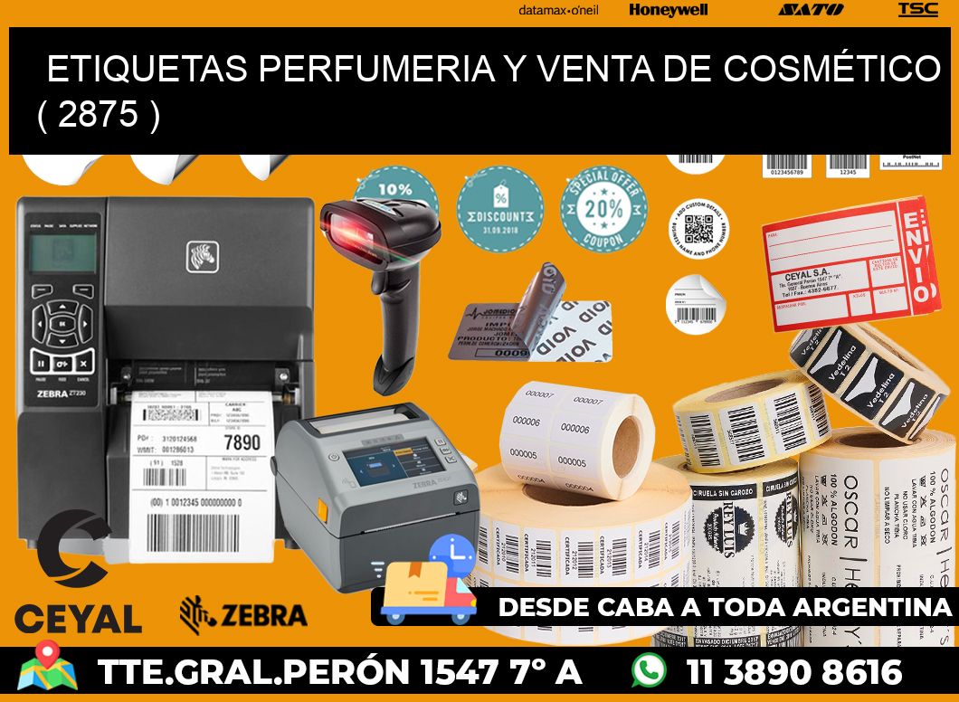 ETIQUETAS PERFUMERIA Y VENTA DE COSMÉTICO ( 2875 )