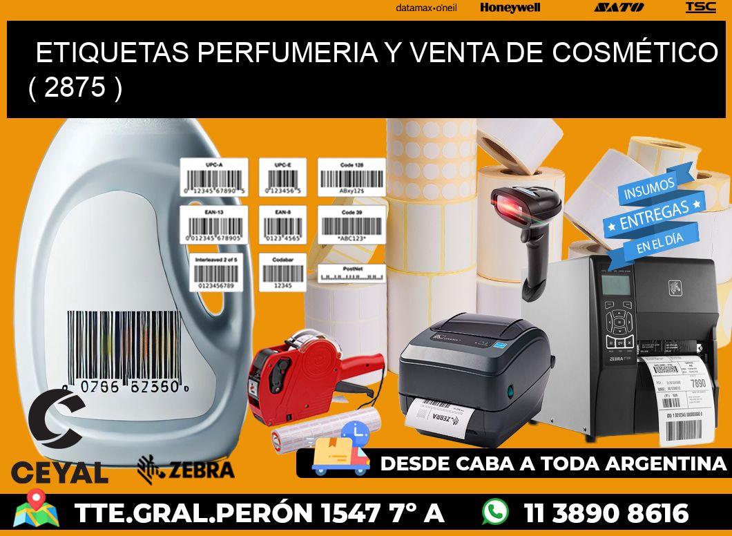 ETIQUETAS PERFUMERIA Y VENTA DE COSMÉTICO ( 2875 )