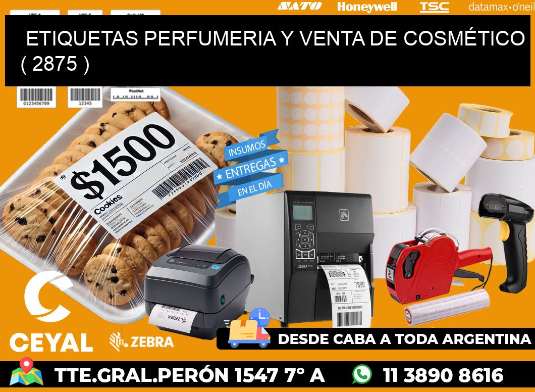 ETIQUETAS PERFUMERIA Y VENTA DE COSMÉTICO ( 2875 )