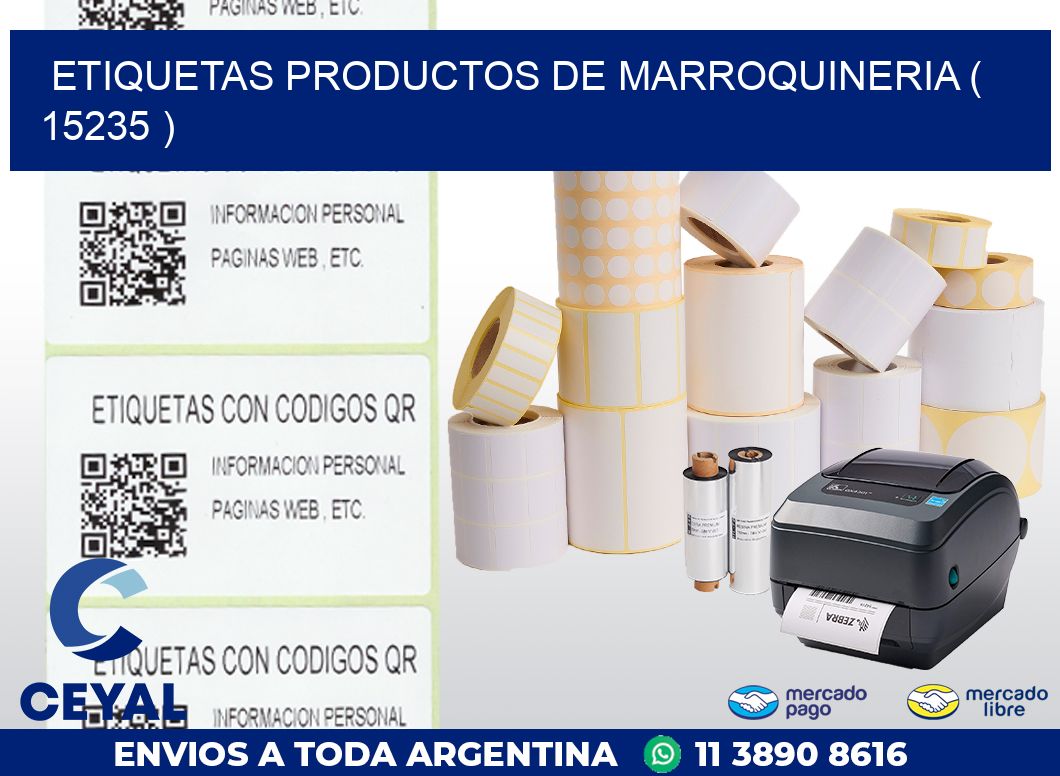 ETIQUETAS PRODUCTOS DE MARROQUINERIA ( 15235 )