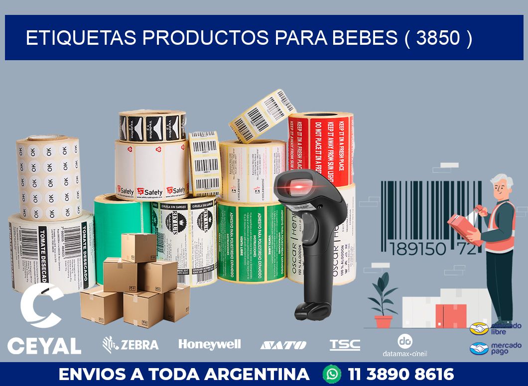 ETIQUETAS PRODUCTOS PARA BEBES ( 3850 )
