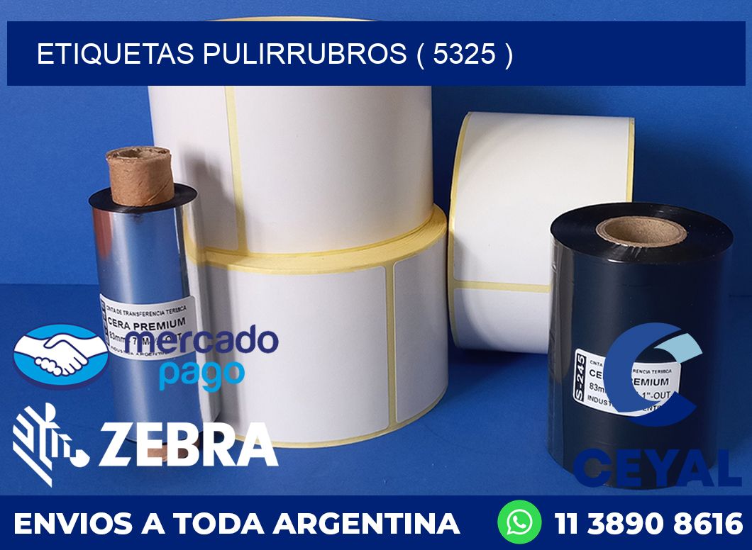 ETIQUETAS PULIRRUBROS ( 5325 )