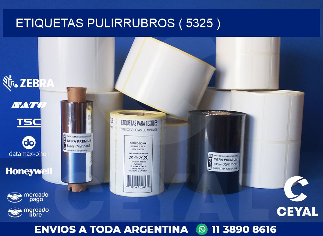 ETIQUETAS PULIRRUBROS ( 5325 )