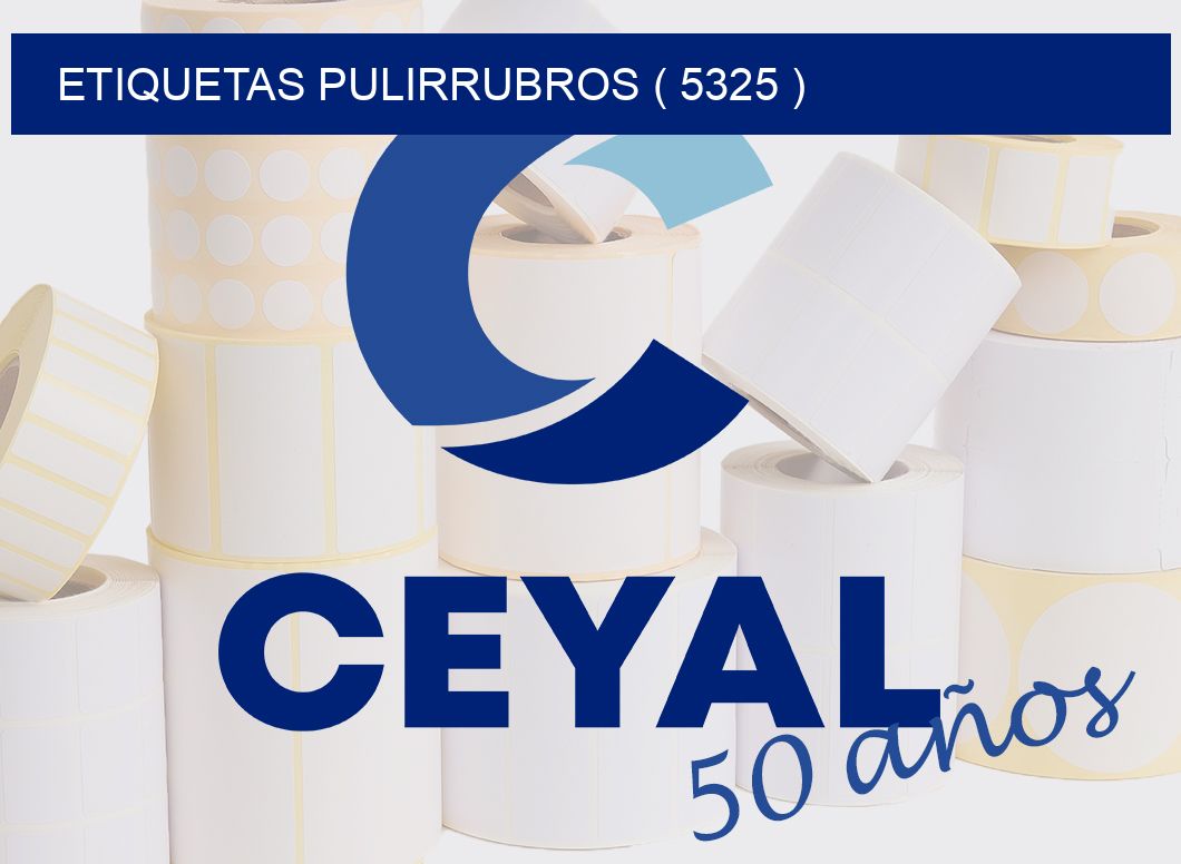 ETIQUETAS PULIRRUBROS ( 5325 )