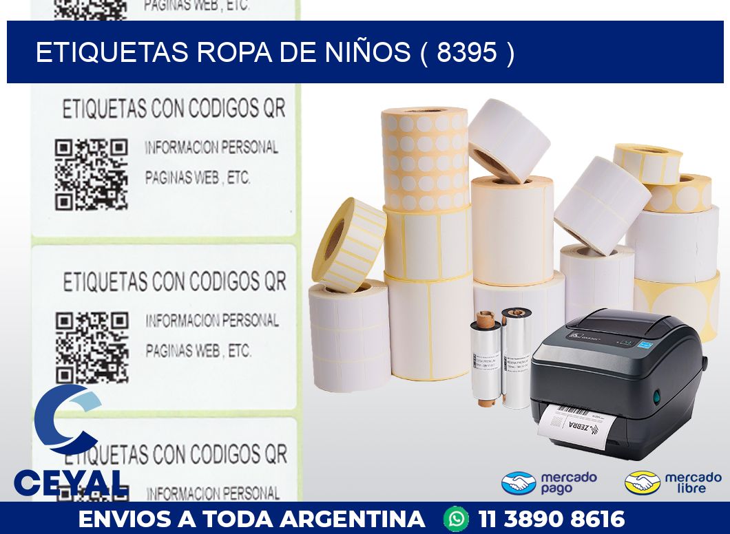 ETIQUETAS ROPA DE NIÑOS ( 8395 )