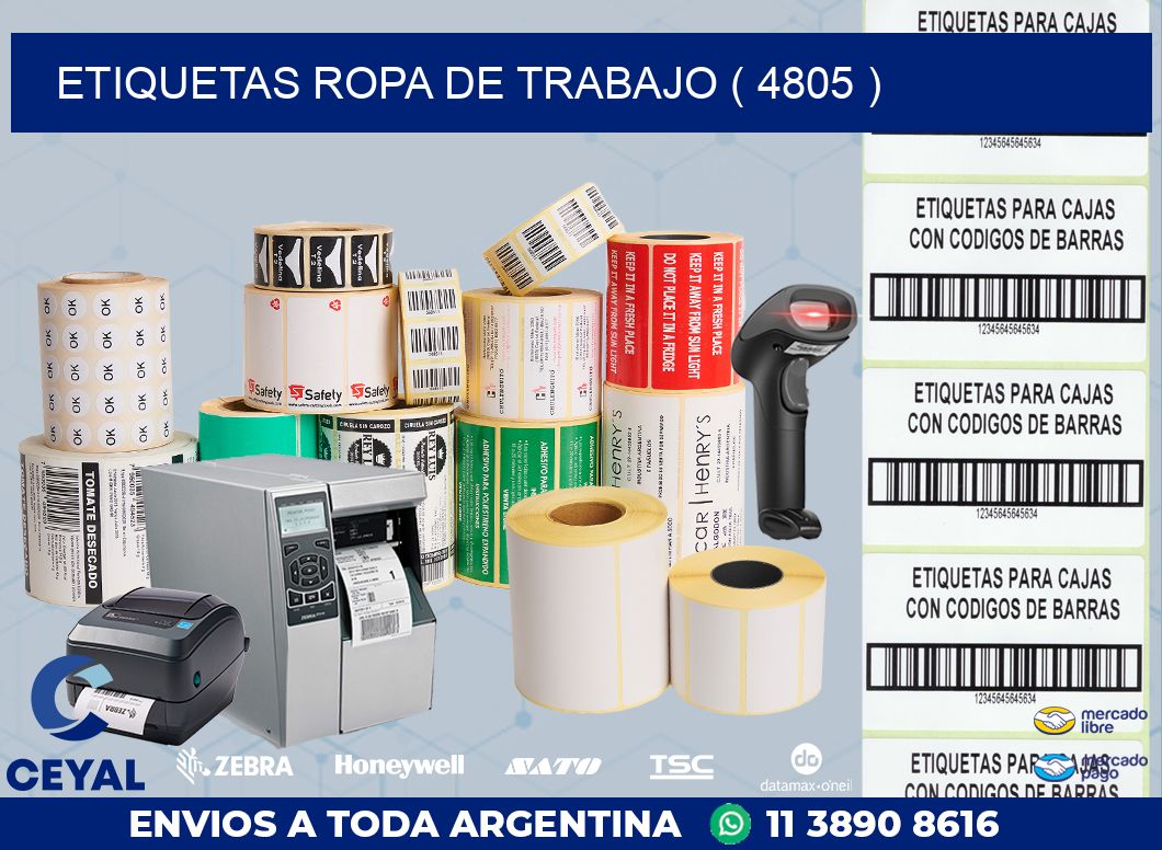 ETIQUETAS ROPA DE TRABAJO ( 4805 )