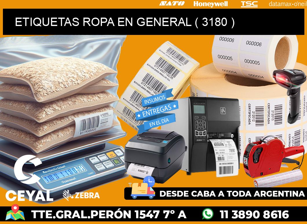 ETIQUETAS ROPA EN GENERAL ( 3180 )