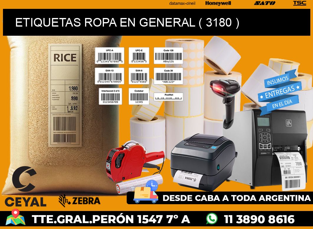 ETIQUETAS ROPA EN GENERAL ( 3180 )