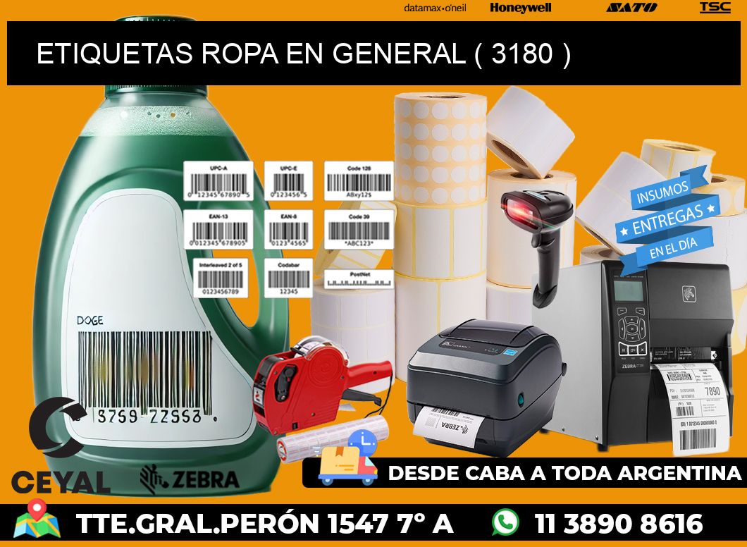 ETIQUETAS ROPA EN GENERAL ( 3180 )