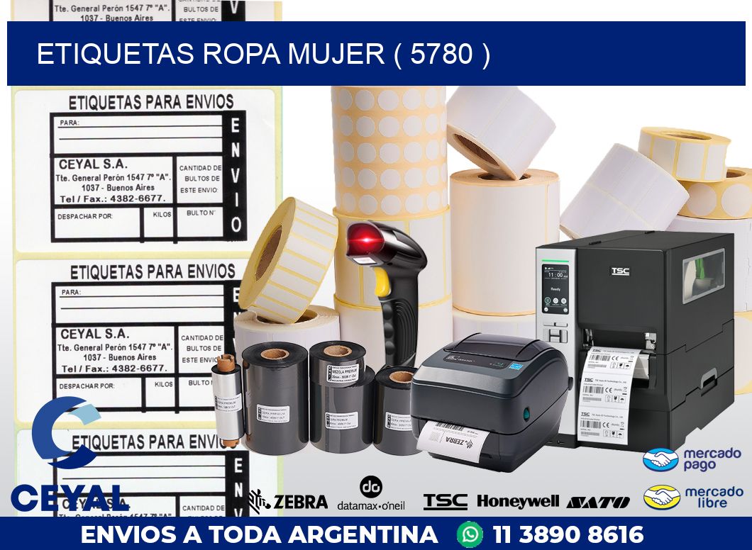 ETIQUETAS ROPA MUJER ( 5780 )