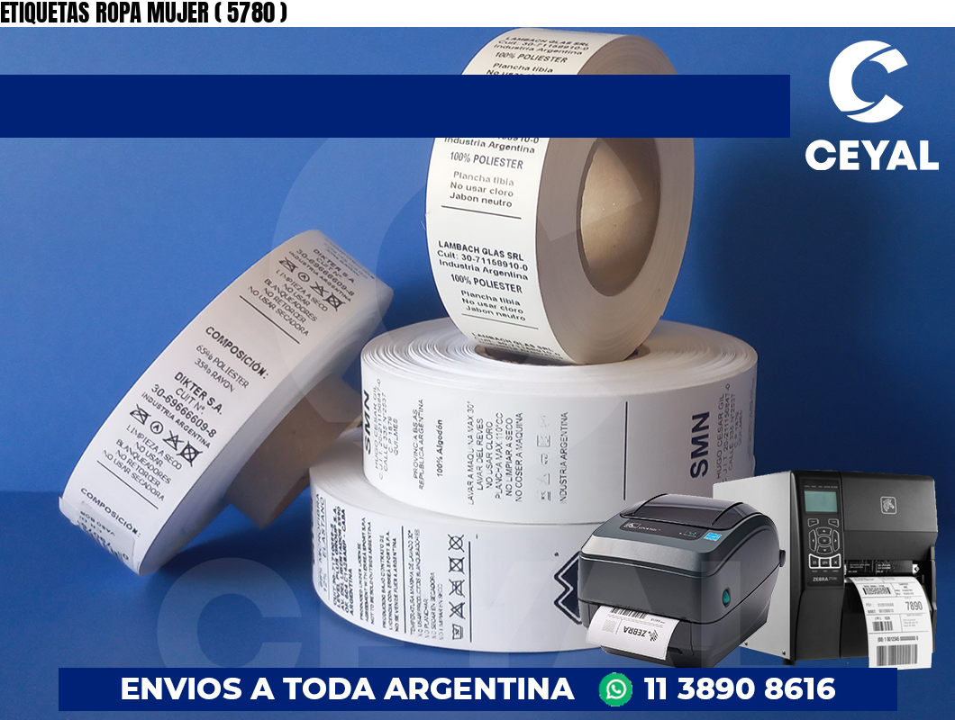 ETIQUETAS ROPA MUJER ( 5780 )