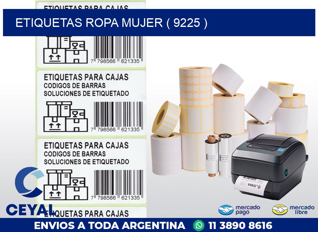 ETIQUETAS ROPA MUJER ( 9225 )