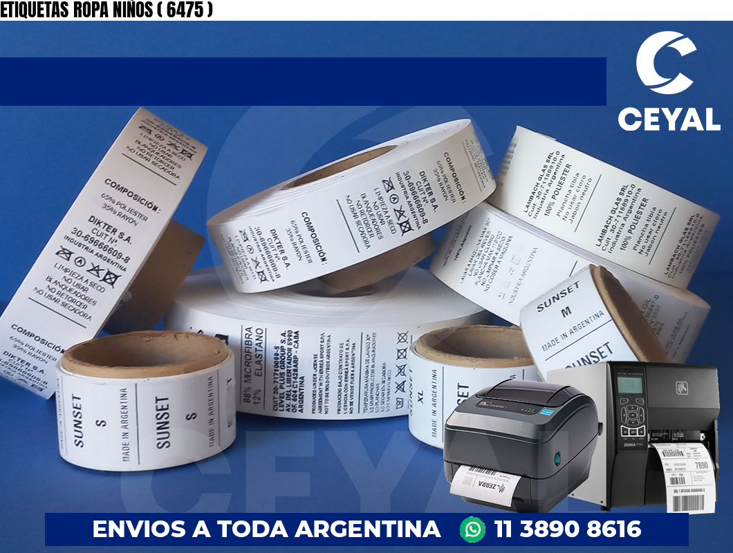 ETIQUETAS ROPA NIÑOS ( 6475 )