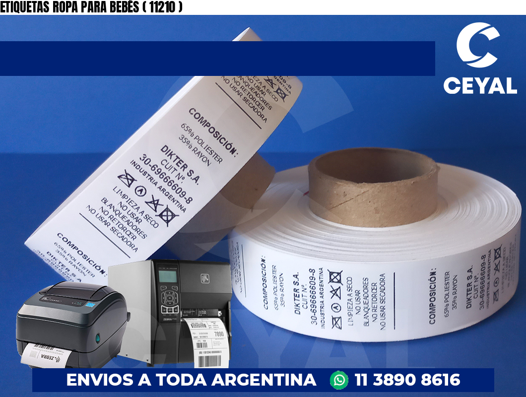 ETIQUETAS ROPA PARA BEBÉS ( 11210 )
