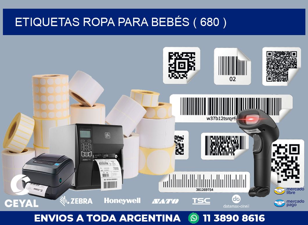 ETIQUETAS ROPA PARA BEBÉS ( 680 )