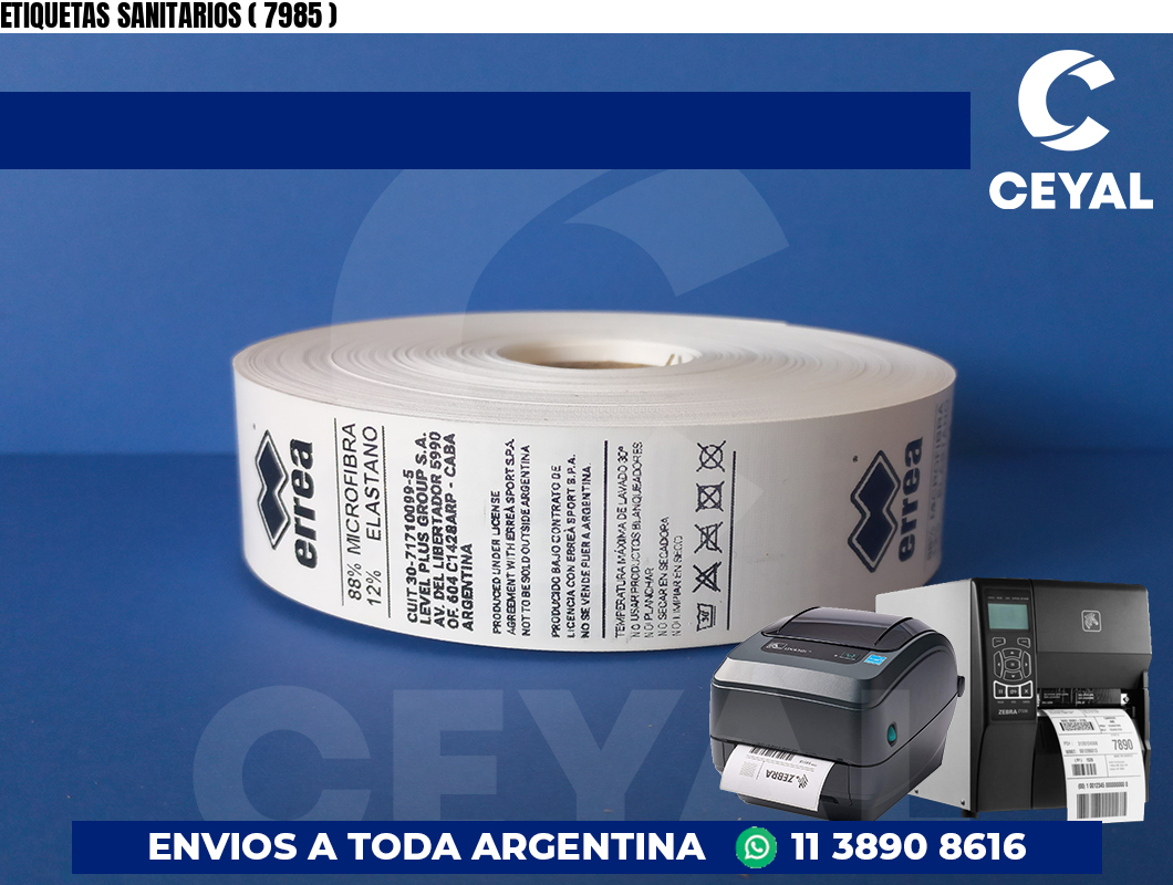 ETIQUETAS SANITARIOS ( 7985 )