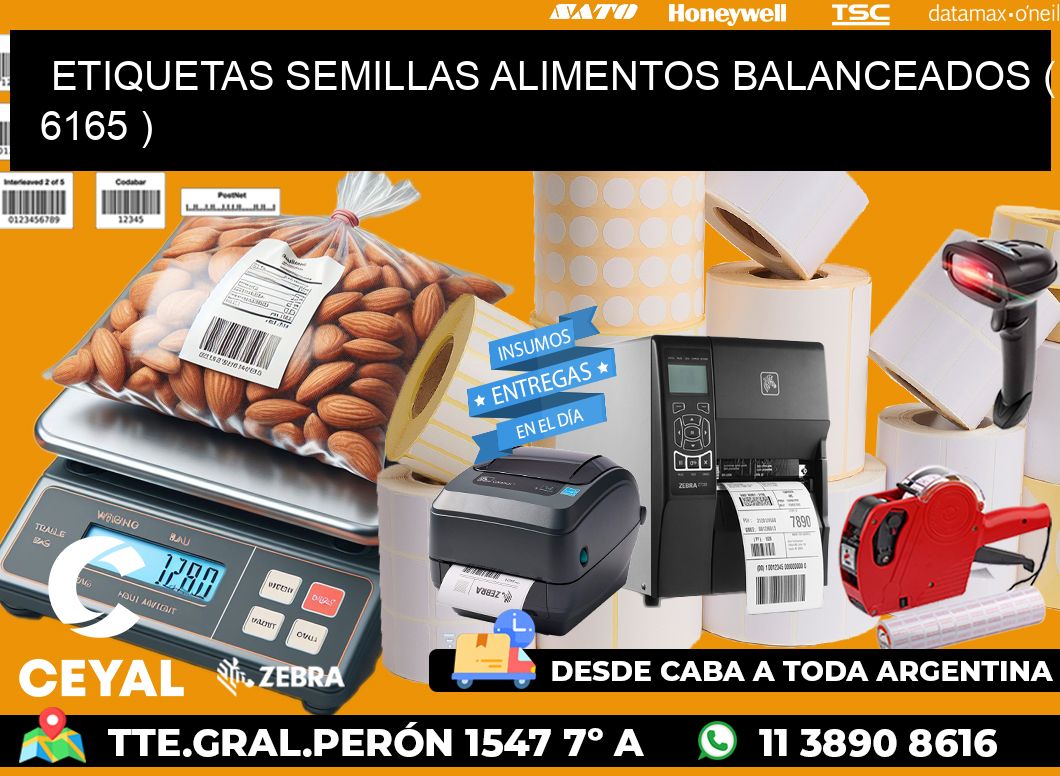 ETIQUETAS SEMILLAS ALIMENTOS BALANCEADOS ( 6165 )