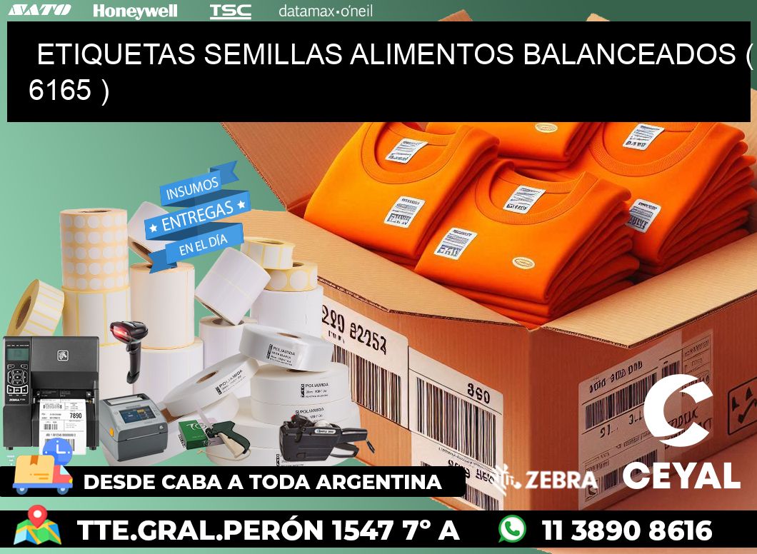 ETIQUETAS SEMILLAS ALIMENTOS BALANCEADOS ( 6165 )