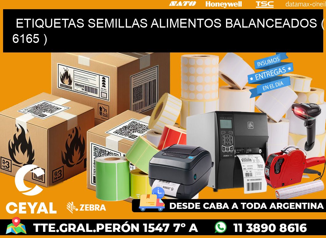 ETIQUETAS SEMILLAS ALIMENTOS BALANCEADOS ( 6165 )