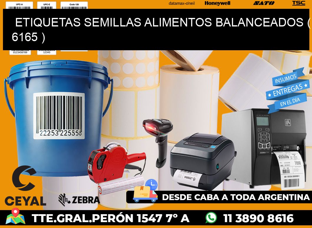 ETIQUETAS SEMILLAS ALIMENTOS BALANCEADOS ( 6165 )