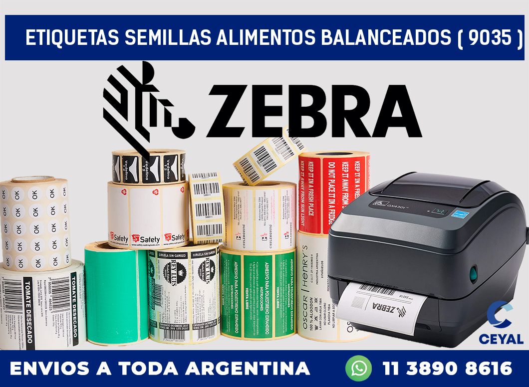 ETIQUETAS SEMILLAS ALIMENTOS BALANCEADOS ( 9035 )
