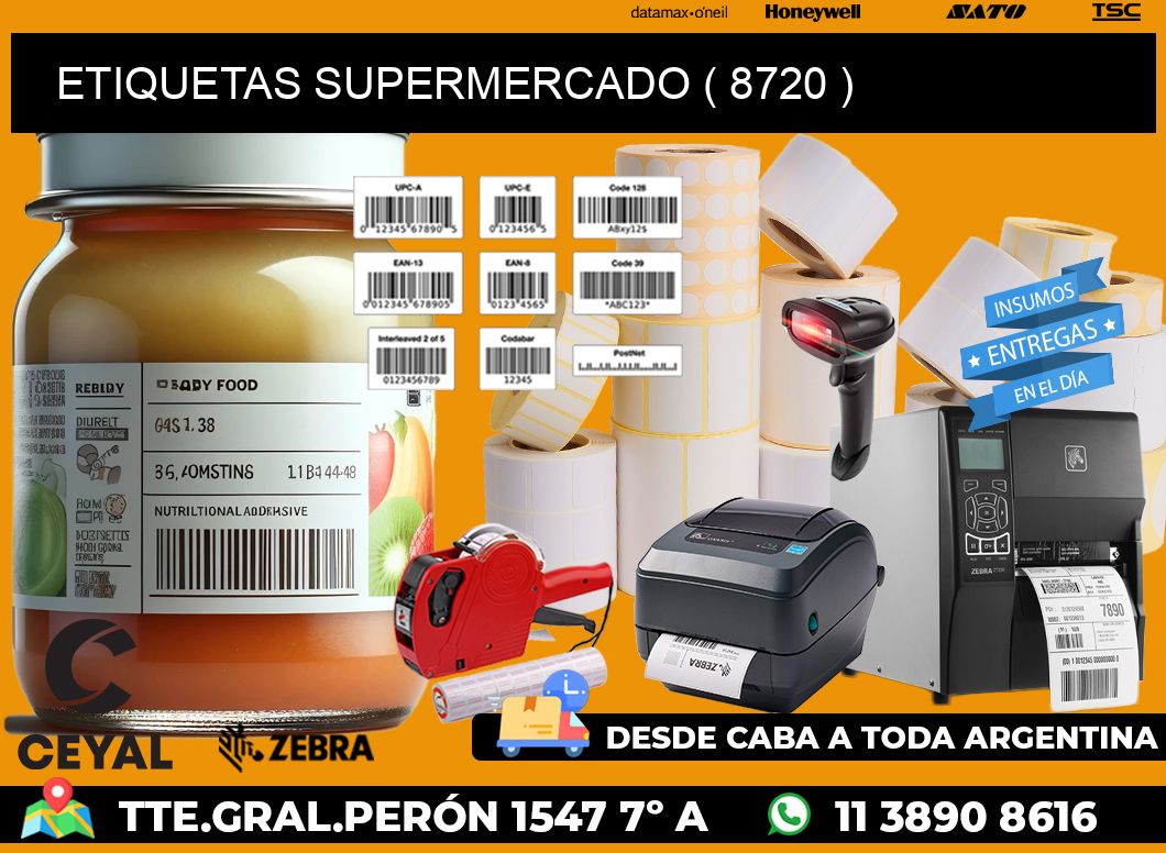 ETIQUETAS SUPERMERCADO ( 8720 )