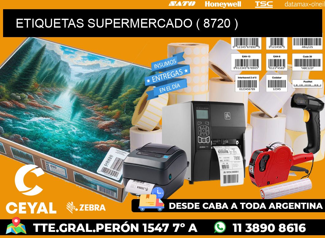 ETIQUETAS SUPERMERCADO ( 8720 )