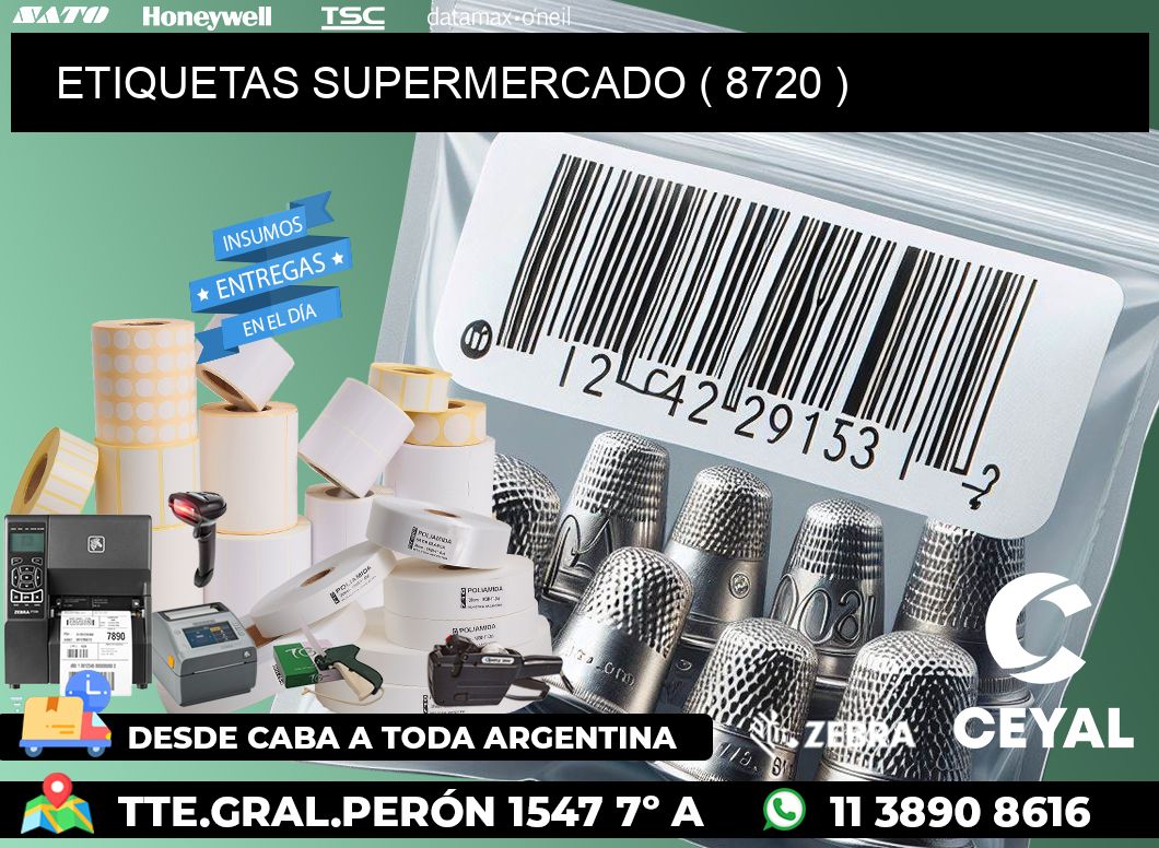 ETIQUETAS SUPERMERCADO ( 8720 )