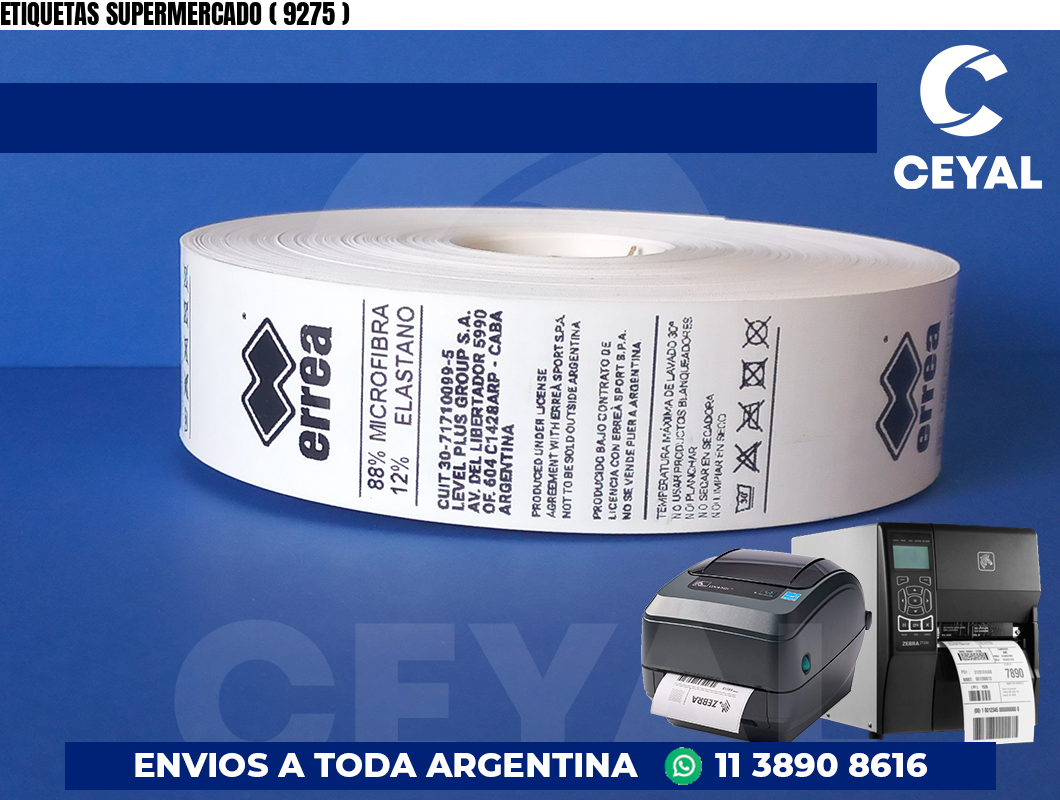 ETIQUETAS SUPERMERCADO ( 9275 )