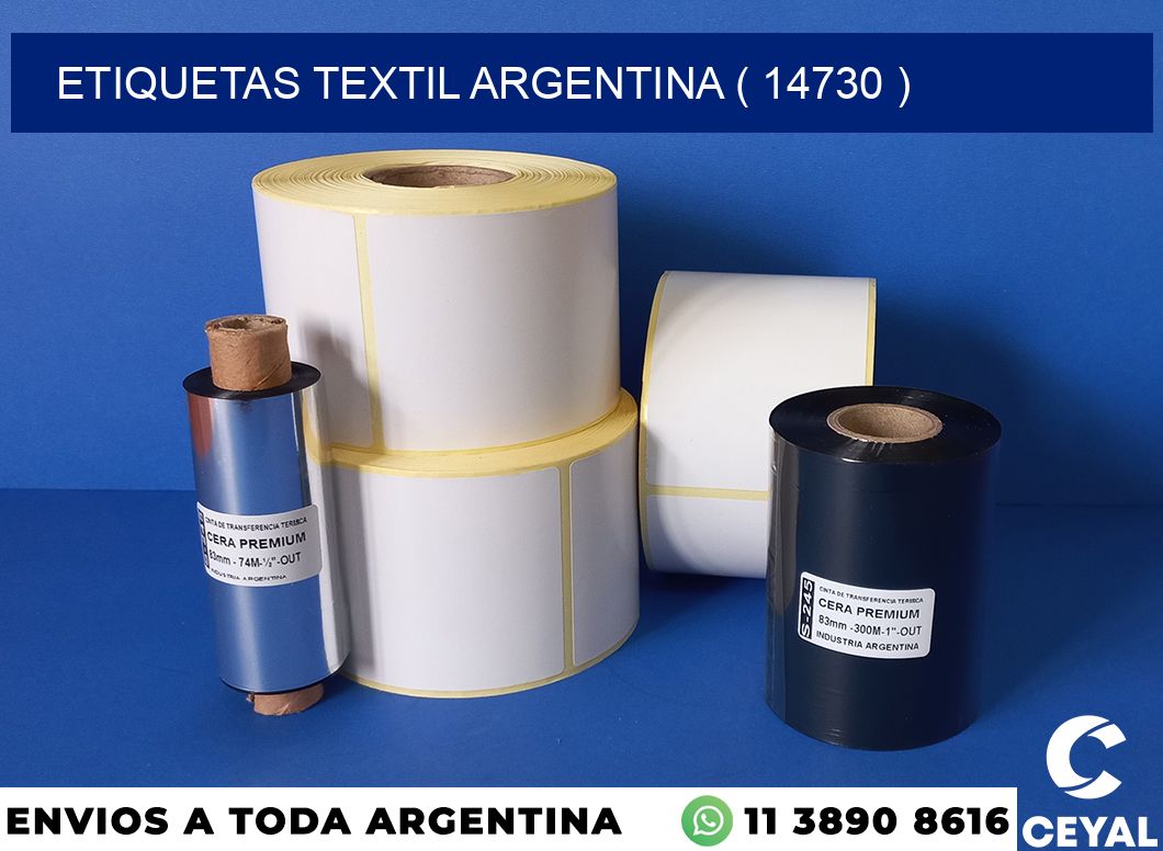 ETIQUETAS TEXTIL ARGENTINA ( 14730 )