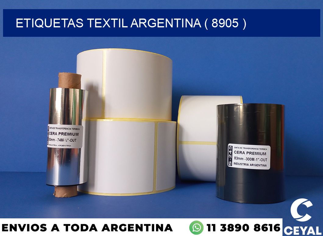 ETIQUETAS TEXTIL ARGENTINA ( 8905 )
