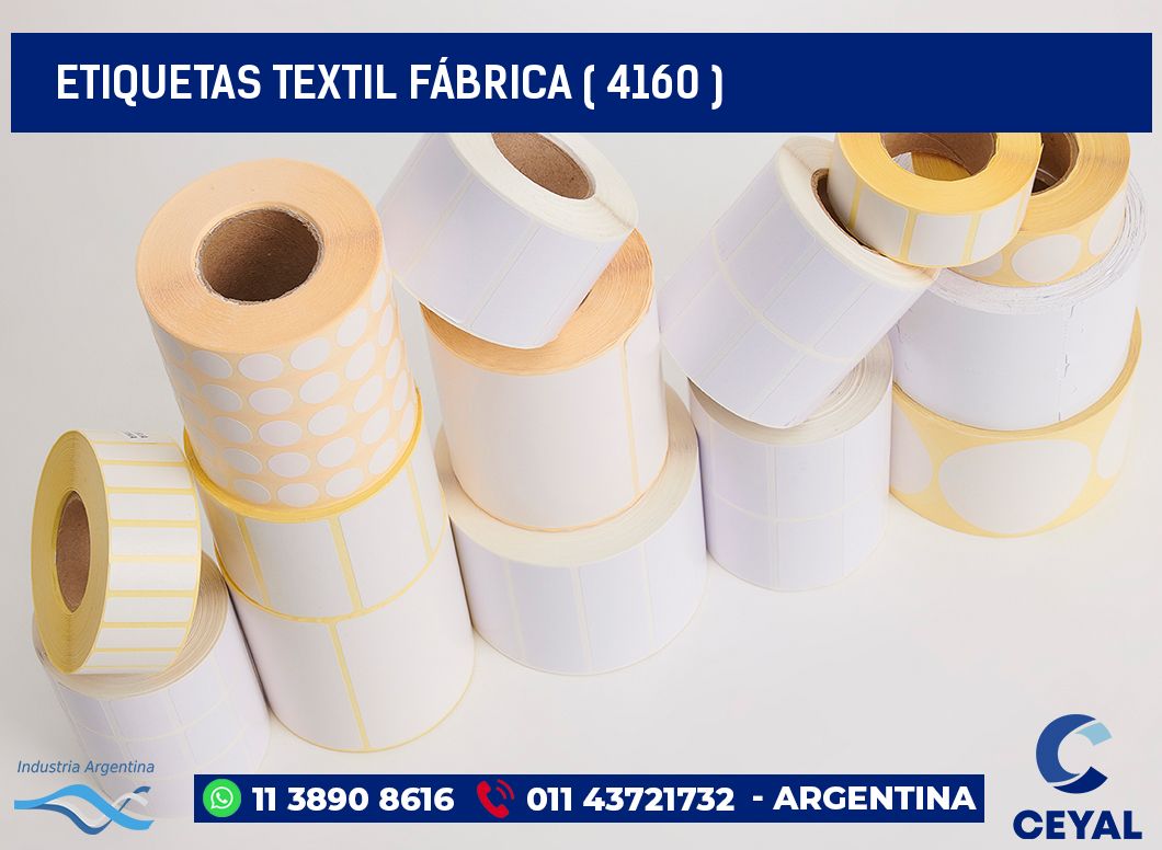 ETIQUETAS TEXTIL FÁBRICA ( 4160 )