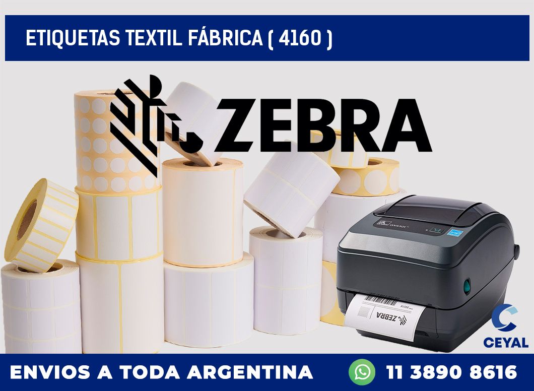 ETIQUETAS TEXTIL FÁBRICA ( 4160 )