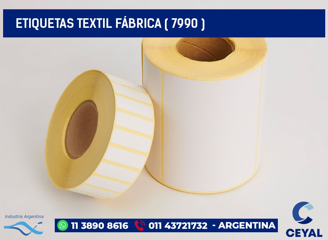 ETIQUETAS TEXTIL FÁBRICA ( 7990 )