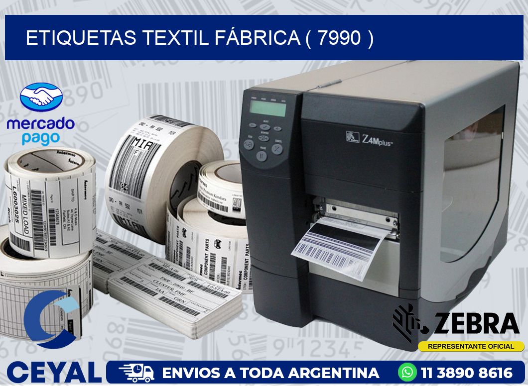 ETIQUETAS TEXTIL FÁBRICA ( 7990 )